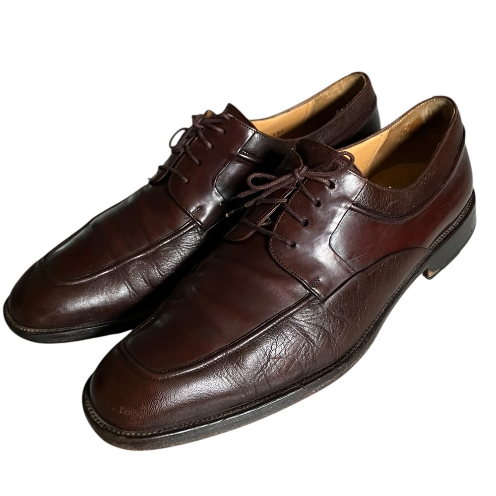 Mezlan Mens La Paz Oxfords Size 12 M Brown Leather Apron Toe Dress Shoes Spain